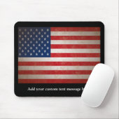 Vintager Art-amerikanische Flaggen-patriotischer Mousepad (Mit Mouse)