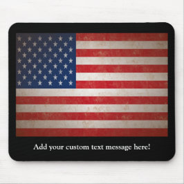 Vintager Art-amerikanische Flaggen-patriotischer Mousepad