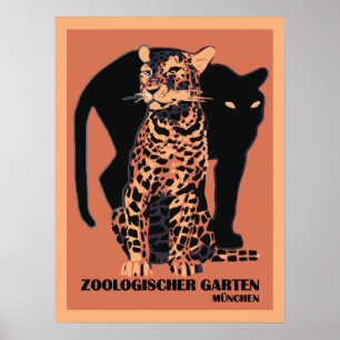 Vintager Art München-Zoo Poster