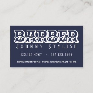 Vintager Artfriseur des mutigen Duotones Visitenkarte