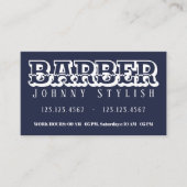 Vintager Artfriseur des mutigen Duotones Visitenkarte (Vorderseite)