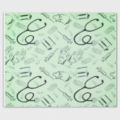 Vintager Arzt Geschenkpapier (Flach)