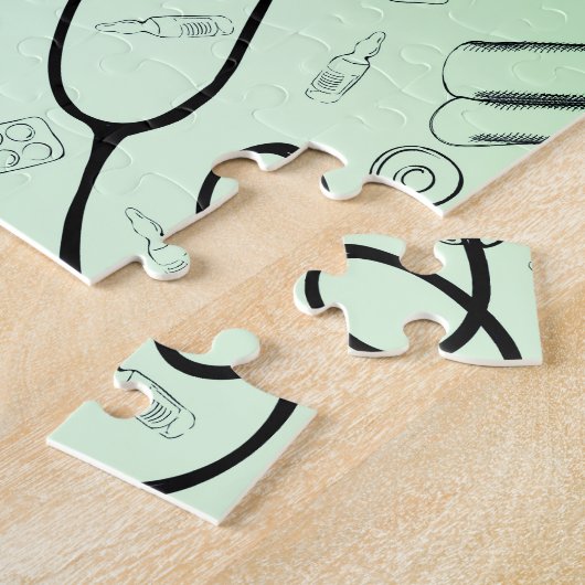 Vintager Arzt Puzzle (Seite)