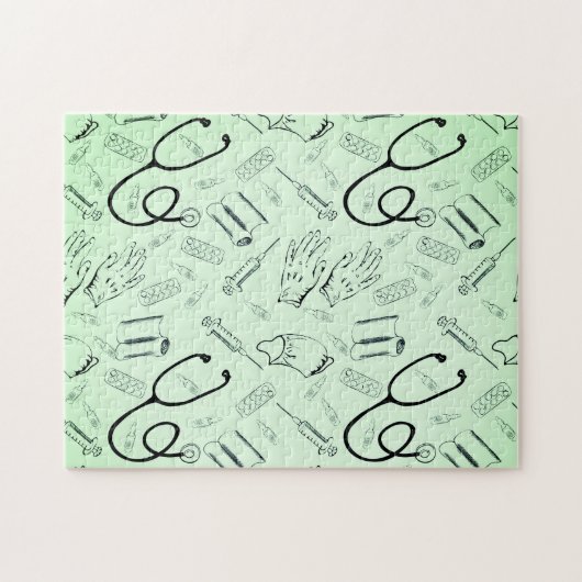 Vintager Arzt Puzzle (Horizontal)