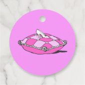 Vintager Aschenputtel Geschenkanhänger (Rückseite)