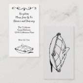 Vintager Aschenputtel Schwarz-weißer Empfang Begleitkarte (Vorne/Hinten)