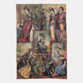 Vintager Aschenputtel-WeihnachtsMontage Küchentuch (Vertikal)