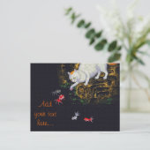 Vintager asiatischer Katzenfisch Postkarte (Stehend Vorderseite)