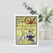 Vintager Assistent für Oz Buchabdeckung Postkarte (Stehend Vorderseite)