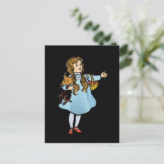 Vintager Assistent für Oz Postkarte (Stehend Vorderseite)