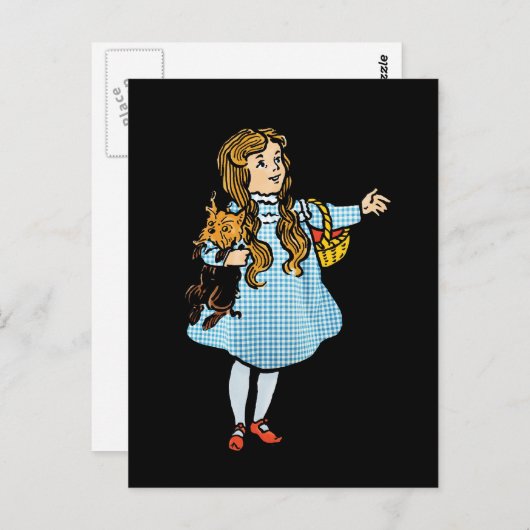 Vintager Assistent für Oz Postkarte (Vorne/Hinten)