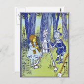 Vintager Assistent für OZ-Zeichen Postkarte (Vorne/Hinten)