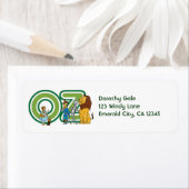 Vintager Assistent für Oz-Zeichen und Textbuchstab (Insitu)