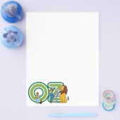 Vintager Assistent für Oz-Zeichen und Textbuchstab Flyer (Einzeln)