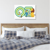 Vintager Assistent für Oz-Zeichen und Textbuchstab Leinwanddruck (Insitu (Schlafzimmer))
