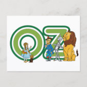 Vintager Assistent für Oz-Zeichen und Textbuchstab Postkarte (Vorderseite)