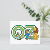 Vintager Assistent für Oz-Zeichen und Textbuchstab Postkarte (Stehend Vorderseite)
