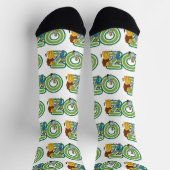 Vintager Assistent für Oz-Zeichen und Textbuchstab Socken (Oben)