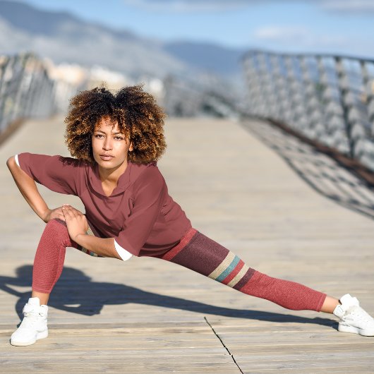 Vintager ästhetischer Streifen Leggings