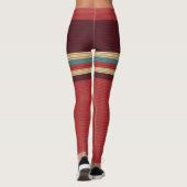 Vintager ästhetischer Streifen Leggings (Rückseite)