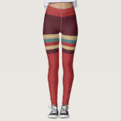 Vintager ästhetischer Streifen Leggings (Vorderseite)