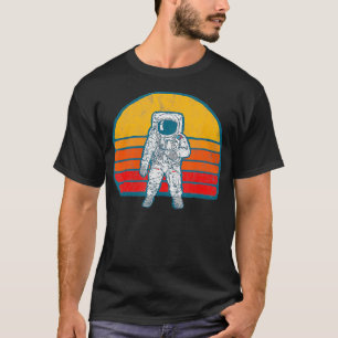 Vintager Astronaut Space Retro 80er Throwback T-Shirt