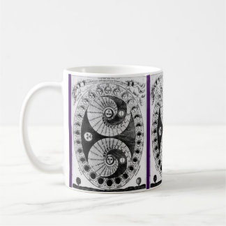 Vintager Astronomie Kircher Lunation Kaffeetasse