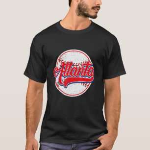 Vintager Atlanta City Baseball für Männer Frauen T-Shirt