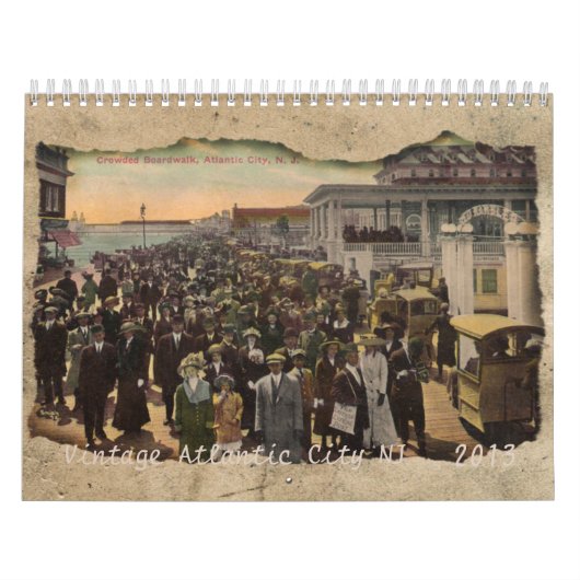 Vintager Atlantik-Stadt New Jersey - Kalender 2013 (Titelbild)