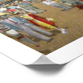 Vintager Atlantik Stadtrundgang Pier Printwerbung Poster (Ecke)