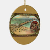 Vintager Atlantischer Stadtpfeifer Keramikornament (Rechts)