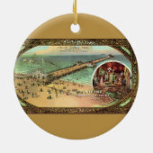 Vintager Atlantischer Stadtpfeifer Keramikornament (Hinten)