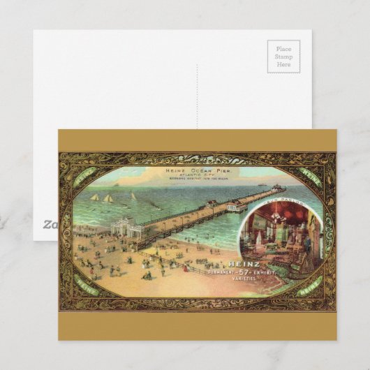 Vintager Atlantischer Stadtpfeifer Postkarte (Vorne/Hinten)