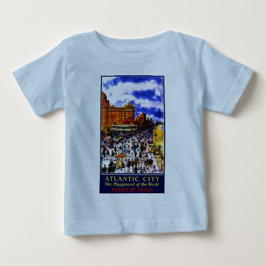 Vintager atlantischer Stadtverkehr Baby T-shirt (Vorderseite)