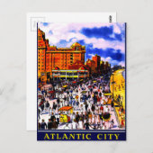 Vintager atlantischer Stadtverkehr Postkarte (Vorne/Hinten)