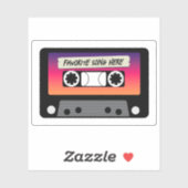 Vintager Aufkleber aus Cassette, kundenspezifisch  (Blatt)