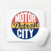 Vintager Aufkleber Detroits Mousepad (Mit Mouse)