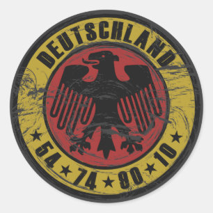 Vintager Aufkleber Deutschland
