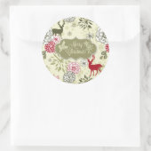 Vintager Aufkleber für den grünen/roten Hirsch (Tasche)