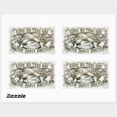 Vintager Aufkleber für Tagesgebäck (Blatt)