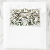 Vintager Aufkleber für Tagesgebäck (Tasche)