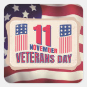 Vintager Aufkleber für Veteranen (Vorderseite)