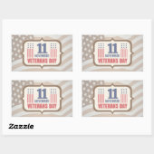 Vintager Aufkleber für Veteranen (Blatt)