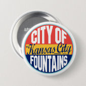 Vintager Aufkleber Kansas City Button (Vorne & Hinten)