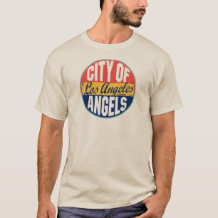 Vintager Aufkleber Los Angeles T-Shirt