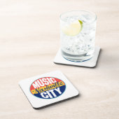 Vintager Aufkleber Nashvilles Getränkeuntersetzer (Rechte Seite)