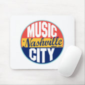Vintager Aufkleber Nashvilles Mousepad (Mit Mouse)