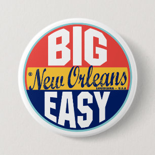 Vintager Aufkleber New Orleans Button
