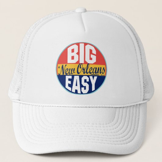 Vintager Aufkleber New Orleans Truckerkappe (Vorderseite)