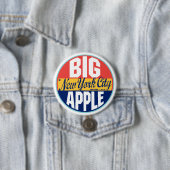 Vintager Aufkleber New York Button (Beispiel)